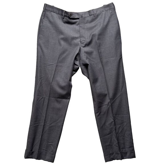 Incotex Pants Mens 38x27 Gray‎ Cuffed Super 100s Wool Classic For pattern B